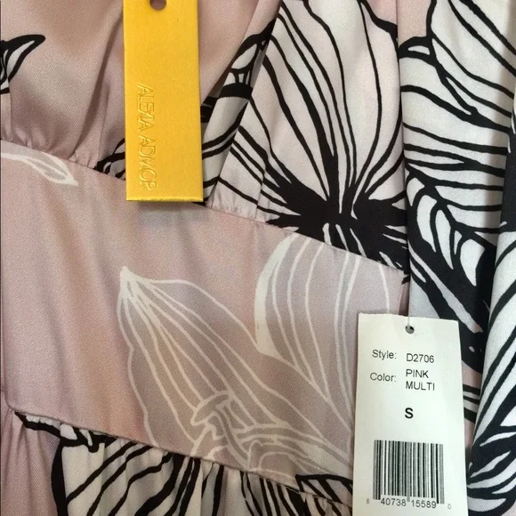 Alexia Admor Blush Floral Maxi Dress Small - Picture 3 of 7
